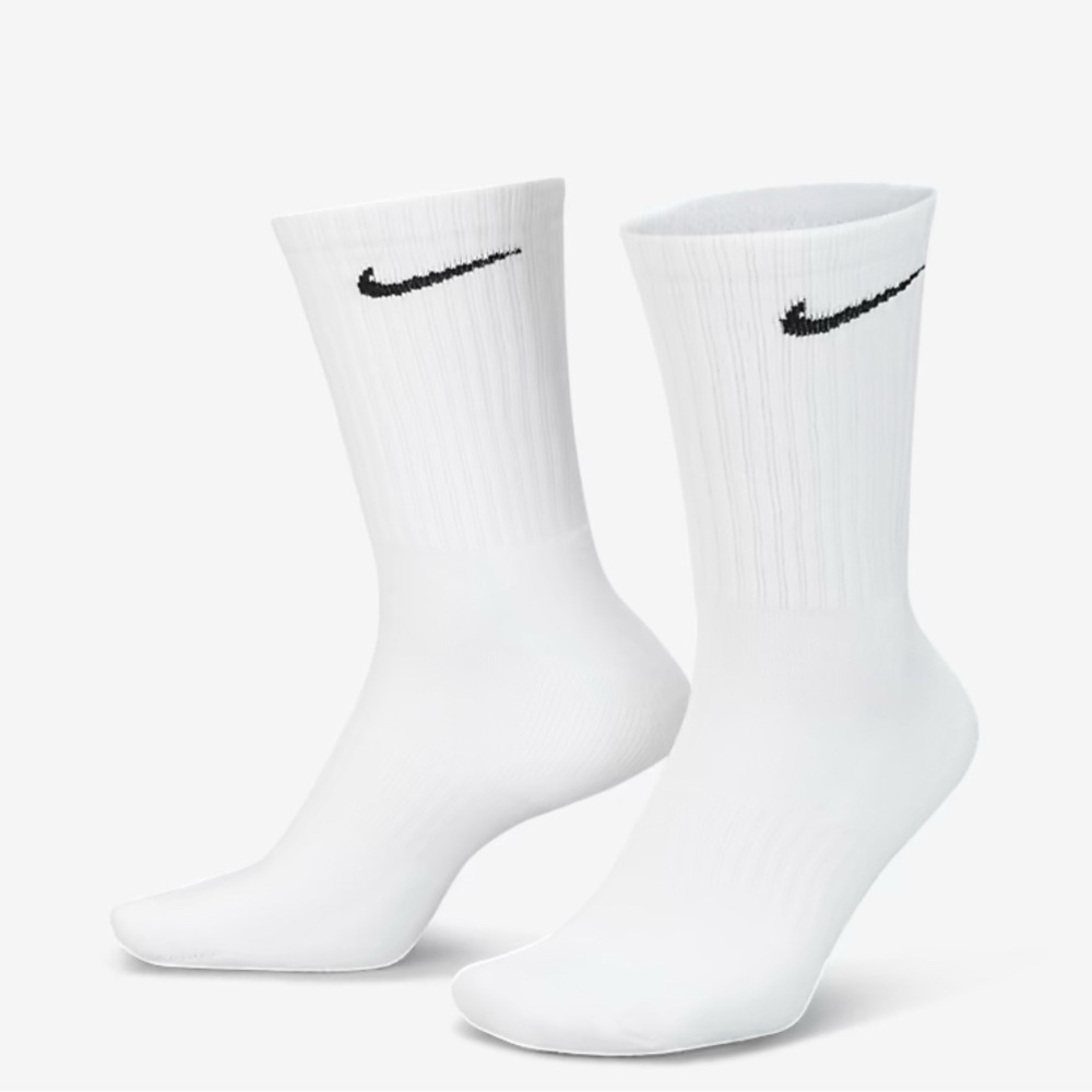 Nike Everyday Cushioned Dri-FIT 6-8 M Socks 6 Pairs White SX7666-100